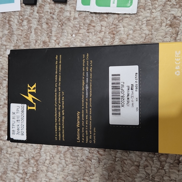 NWOT! LK Galaxy S8 Screen Protector - Picture 2 of 2